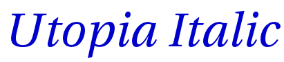 Utopia Italic フォント